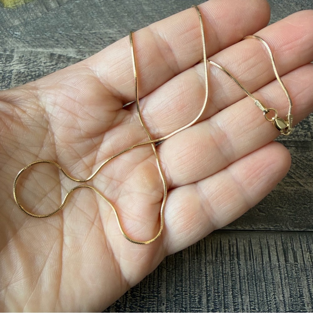 16” 14k Gold Snake Chain Necklace